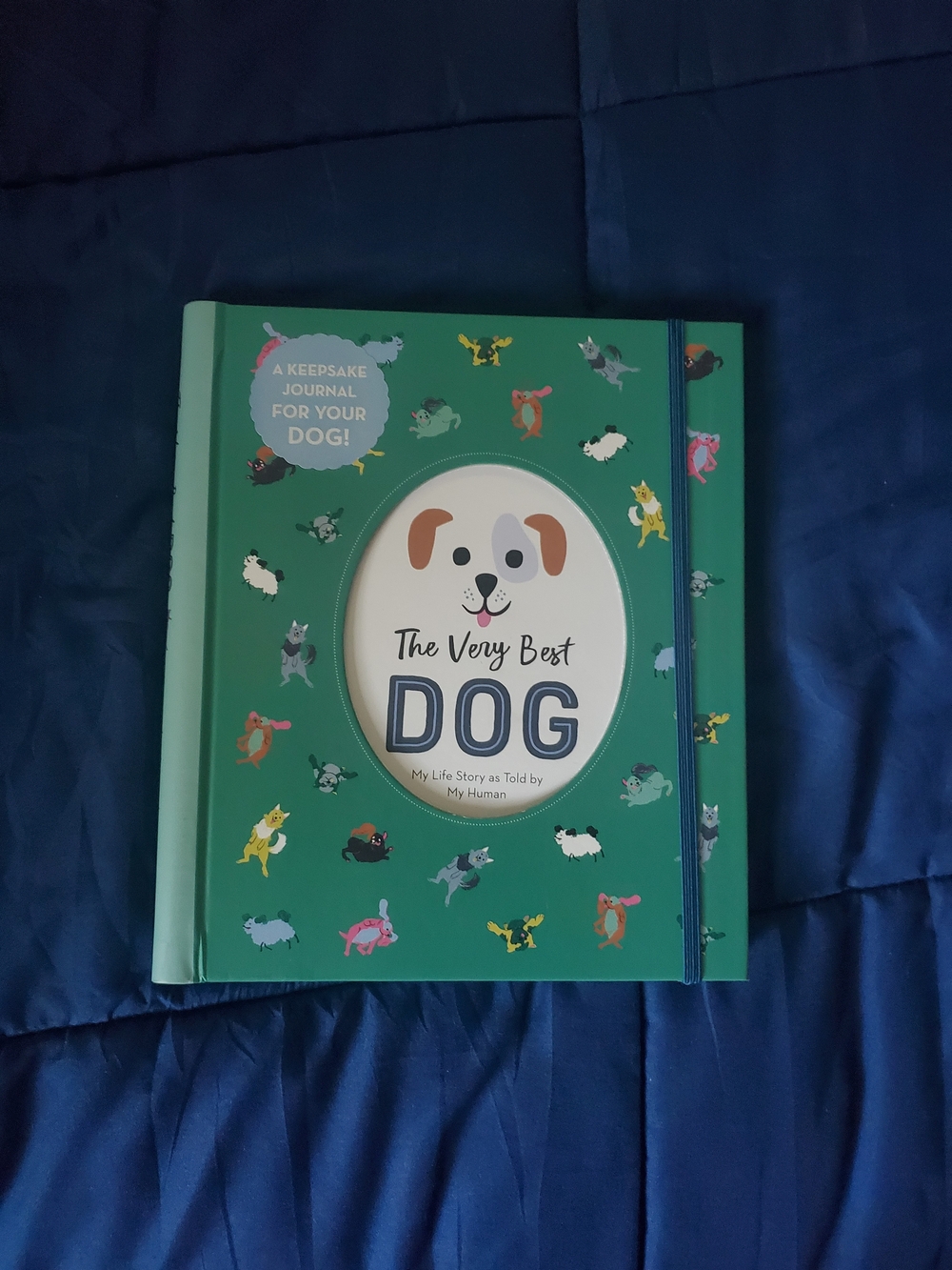 The Very Best Dog Keepsake Journal - Green